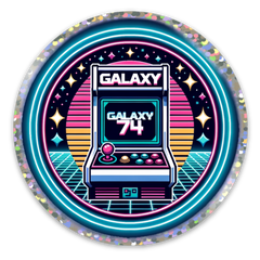 Galaxy74 Store Logo Glitter Sticker